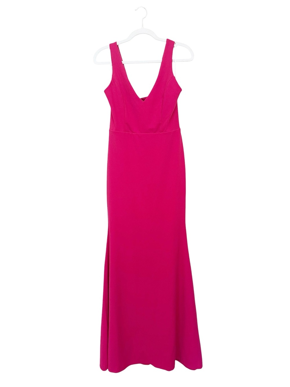 Lulus Pleased to Meet Me Magenta Backless Mermaid Maxi Dress Size Medium NWT - Picture 3 of 14